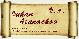 Vukan Atanackov vizit kartica